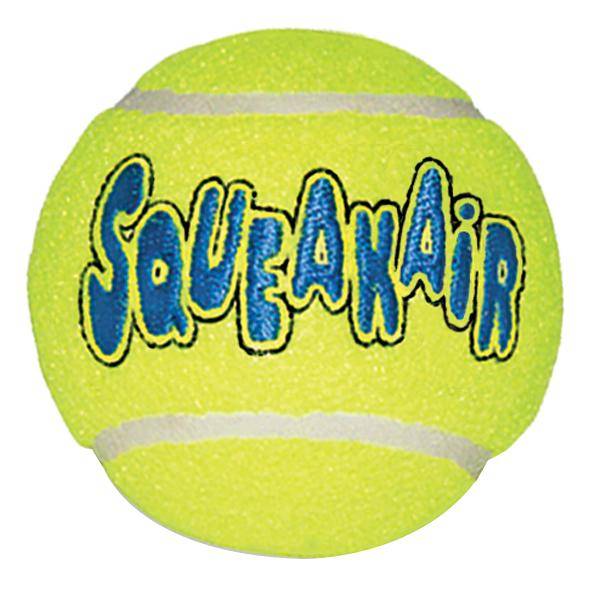 Hick Druppelen band Kong SqueakAir Ball - Tennisbal voor honden met pieper - Max&Luna