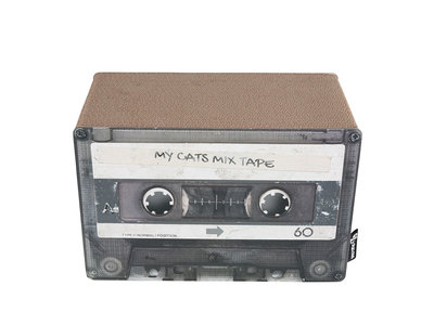 Trendy Retro Krabmeubel van duurzaam karton - District 70 Mixtape - Omkeerbaar in Zwart of Emerald - 28x20x25cm