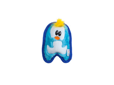Stevige knuffel voor kleine honden met Speciale Onverwoestbare Pieper - Outward Hound Invincibles - Chicky Geel / Penguin Blauw of Puppy Bruin