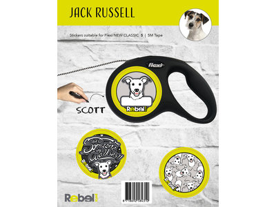 Gepersonaliseerde Flexi Hondenlijn voor Jack Russell