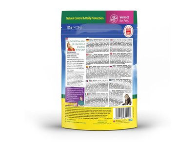 Verm-X Crunchy koekjes voor katten (120gr)