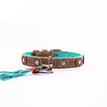 Dog With A Mission Sterke leren hondenhalsband van dik tuigleer met design munten - Dog with a Mission Urban - in XXS tot XXL Dog With A Mission Sterke leren hondenhalsband van dik tuigleer met design munten - Dog with a Mission Urban - in XXS tot XXL