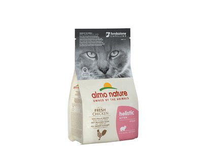 Almo Nature Kittenpakket voor Kittens - 1 zakje Holistic 400g + 12 blikjes HFC 70g Kitten