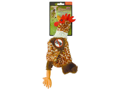 Skinneeez Flat Henn - vrij van pluche vulling - met pieper