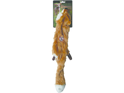 Skinneeez Plush Fox - vrij van pluche vulling - met pieper