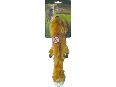 Skinneeez Plush Fox - vrij van pluche vulling - met pieper