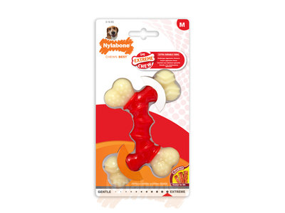 Nylabone Extreme dubbel kauwbot met Baconsmaak
