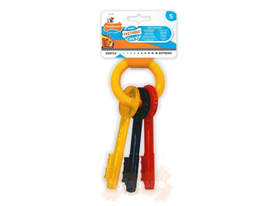 Nylabone Puppy kauwspeelgoed sleutels met baconsmaak