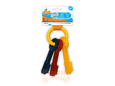 Nylabone Puppy kauwspeelgoed sleutels met baconsmaak