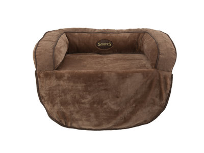 Scruffs Chester - Zacht hondenbed met anti-slip voor op de bank - Grijs of Bruin in M of L