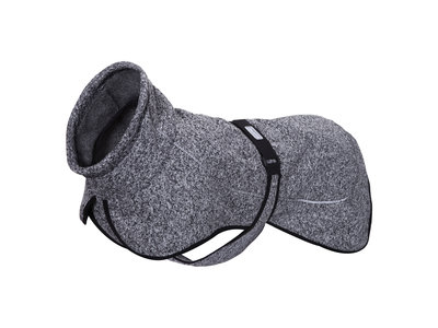 Rukka Pets Comfy Jacket - Warme fleece jas voor honden - 9 maten - Bruin, grijs
