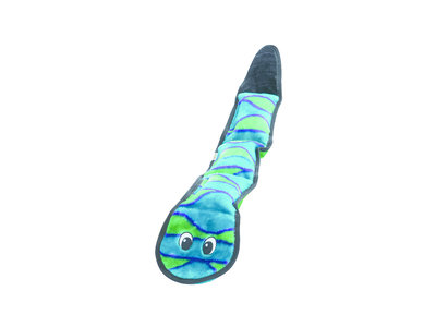 Sterk kauwspeelgoed met onverslaanbare pieper - Outward Hound Invincibles Snake Blue/Green