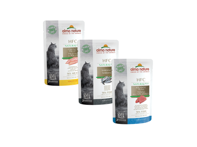 Almo Nature Natvoer voor Katten - HFC Plus Pouches - 24 x 55g