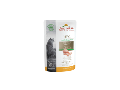 Almo Nature Natvoer voor Katten - HFC Plus Pouches - 24 x 55g