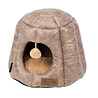 Scruffs Scruffs Knightsbridge - Stijlvolle eco-leren kattenmand - in Bruin en Grijs Scruffs Scruffs Knightsbridge - Stijlvolle eco-leren kattenmand - in Bruin en Grijs