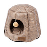 Scruffs Scruffs Knightsbridge - Stijlvolle eco-leren kattenmand - in Bruin en Grijs Scruffs Scruffs Knightsbridge - Stijlvolle eco-leren kattenmand - in Bruin en Grijs