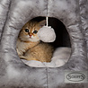 Scruffs Scruffs Knightsbridge - Stijlvolle eco-leren kattenmand - in Bruin en Grijs Scruffs Scruffs Knightsbridge - Stijlvolle eco-leren kattenmand - in Bruin en Grijs