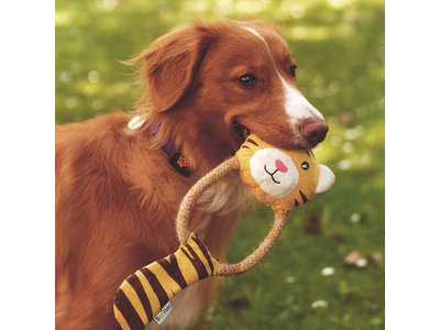 Pluche Hondenknuffel met Pieper Tijger