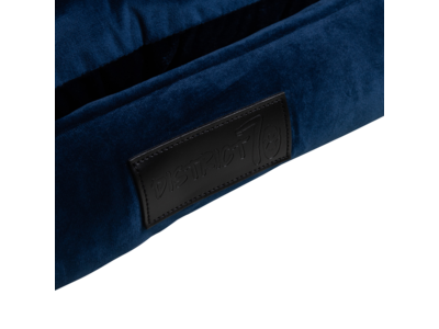 Luxe Velours Hondenmand - District 70 VELURO met afneembare en wasbare hoes - in Grijs, Groen of Blauw in S/M/L