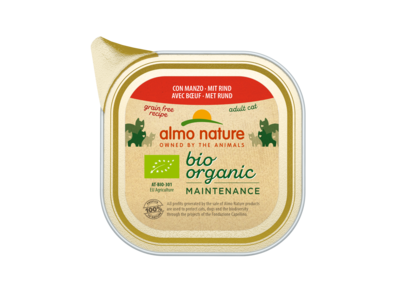 Almo Nature Natvoer voor Katten - Bio Organic Kuipje - 19 x 85g