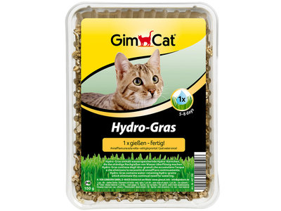 GimCat Hydro Gras - Aanvullend kattenvoer / anti-haarbal kattengras - 150g
