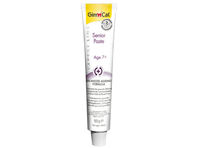 GimCat Senior Pasta - Aanvullend kattenvoer / kattensnack voor oudere katten - 50g