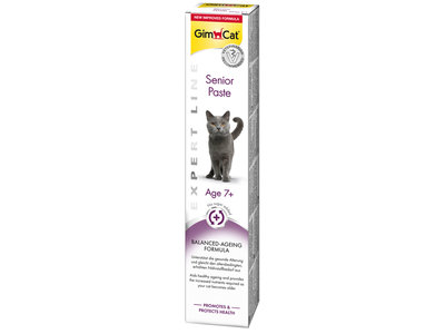 GimCat Senior Pasta - Aanvullend kattenvoer / kattensnack voor oudere katten - 50g