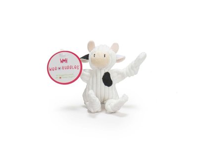 HuggleHounds - Dottie Cow Knottie™ – Hondenknuffel - Sterke Knuffel met Tuffut Technology® - Machine wasbaar - XS/S/L