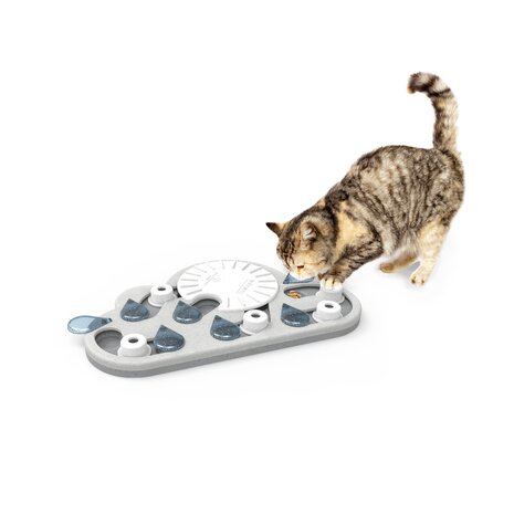 Petstages Petstages Rainy Day - Kattenpuzzel vulbaar met snacks - Level 3 Gevorderd - Nina Ottosson puzzelspeelgoed voor slimme katten