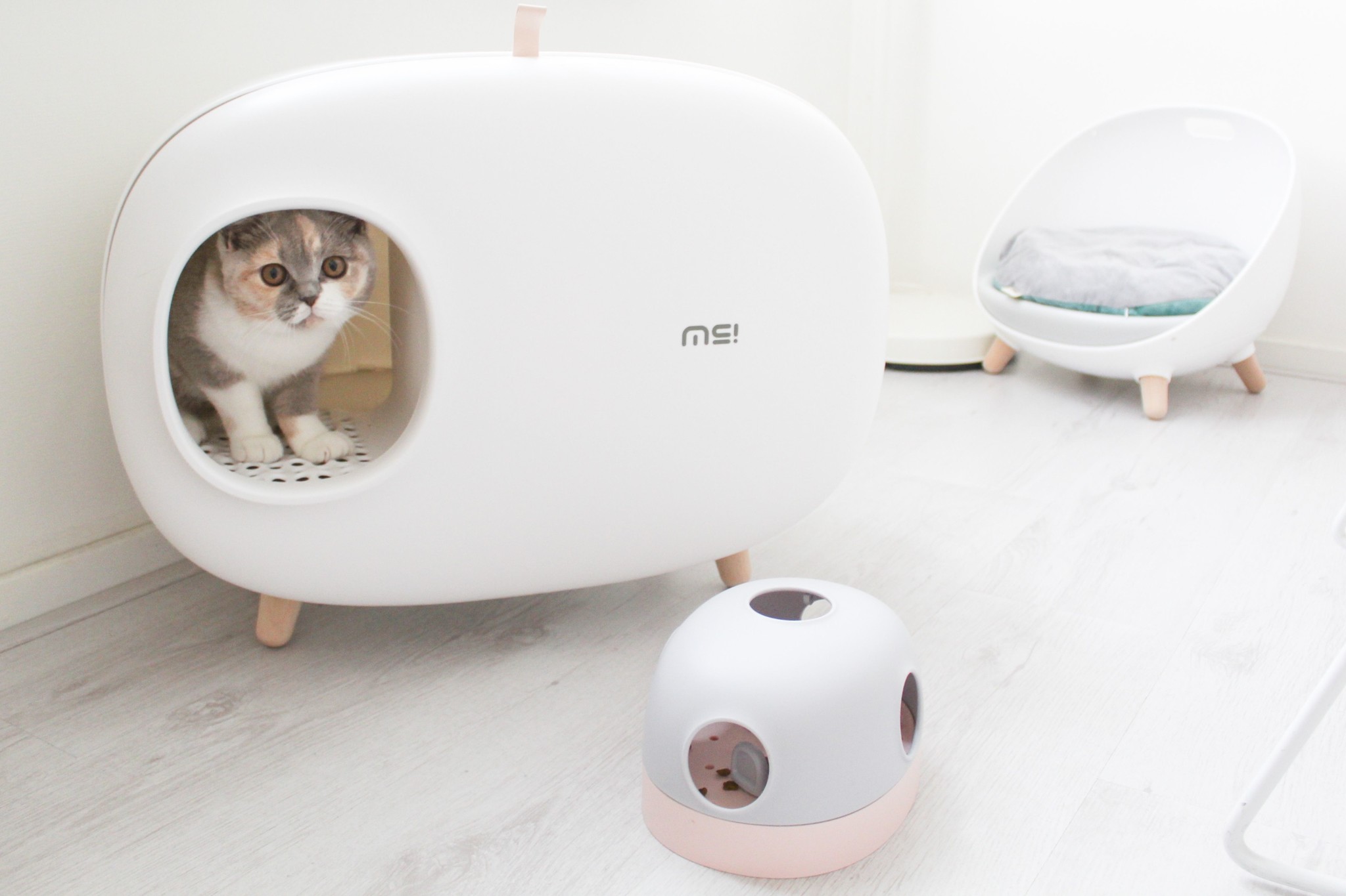 Dek de tafel ijsje Afwijzen MS! Design Kattenbak - Met Uitlooprooster - Max&Luna
