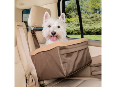PetSafe Happy Ride™ Booster Seat - Autostoel voor kleine honden - Zitverhoger voor in de auto - Verkrijgbaar in 3 maten - Kleur bruin