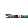 Dog With A Mission Leren Halsband voor Katten - One Size Verstelbaar 22-27cm - Dun en Zacht Leer met Turquoise Look - Dog with a Mission Tommy Dog With A Mission Leren Halsband voor Katten - One Size Verstelbaar 22-27cm - Dun en Zacht Leer met Turquoise Look - Dog with a Mission Tommy