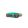 Dog With A Mission Leren Halsband voor Katten - One Size Verstelbaar 22-27cm - Dun en Zacht Leer met Turquoise Look - Dog with a Mission Tommy Dog With A Mission Leren Halsband voor Katten - One Size Verstelbaar 22-27cm - Dun en Zacht Leer met Turquoise Look - Dog with a Mission Tommy