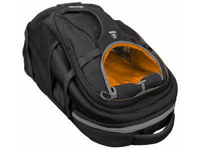 Comfortabele Hondenrugzak voor kleine honden met diverse opbergvakken voor honden tot 11kg - Kurgo G-train K9 - Rood 33x53x25cm