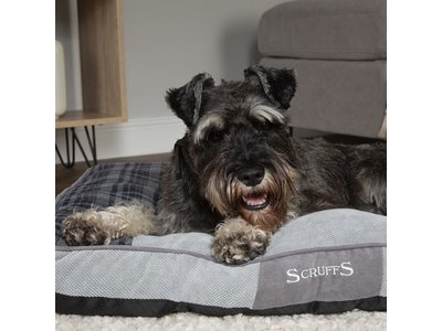 Scruffs Highland Hondenmatras - Stijlvol in Rood, Blauw en Grijs - 100x70cm