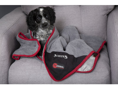 Scruffs Thermal Self-Heating Blanket - Warme deken voor Honden - Kleur Bruin/Beige of Zwart/Grijs - 110 x 72,5 cm