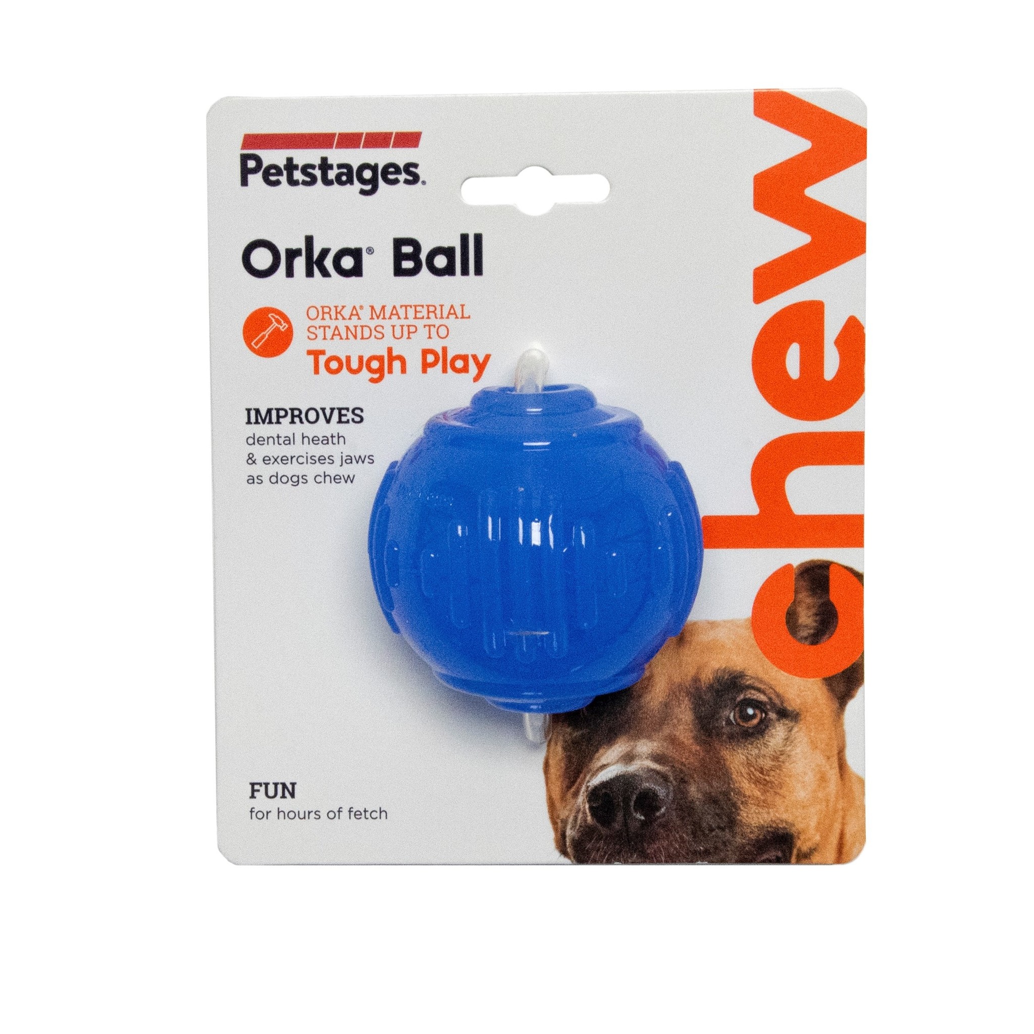 Glad Peru Agnes Gray Petstages Orka Ball - Stevige bal voor je hond - Traktatiespeelgoed -  Max&Luna
