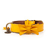 Dog With A Mission Dog with a Mission - Halsband Bibi - Gele leren Hondenhalsband - Maat XXS t/m XXL Dog With A Mission Dog with a Mission - Halsband Bibi - Gele leren Hondenhalsband - Maat XXS t/m XXL