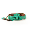 Dog With A Mission Dog with a Mission - Halsband Boomer - Turquoise leren hondenhalsband - Maat XXS t/m XXL Dog With A Mission Dog with a Mission - Halsband Boomer - Turquoise leren hondenhalsband - Maat XXS t/m XXL