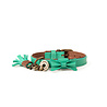 Dog With A Mission Dog with a Mission - Halsband Boomer - Turquoise leren hondenhalsband - Maat XXS t/m XXL Dog With A Mission Dog with a Mission - Halsband Boomer - Turquoise leren hondenhalsband - Maat XXS t/m XXL