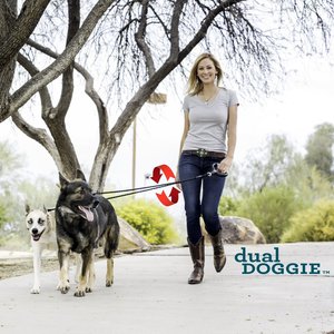 Wigzi Dual Doggie Gel Leash - Dubbele Hondenriem met Anti-Knoop