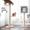 BeOneBreed BeOneBreed Katt3 EVO Classic Natural – Krabpaal voor katten – Inclusief memory foam kussen, vilten mat en hangspeeltje – Gelamineerd hout - Afmetingen 42,5 x 37,5 x 76 cm BeOneBreed BeOneBreed Katt3 EVO Classic Natural – Krabpaal voor katten – Inclusief memory foam kussen, vilten mat en hangspeeltje – Gelamineerd hout - Afmetingen 42,5 x 37,5 x 76 cm