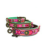 Dog With A Mission Leren Hondenhalsband met Kleurrijk Bohemian Design - Dog with a Mission Boho Rosa - XXS tot XXL Dog With A Mission Leren Hondenhalsband met Kleurrijk Bohemian Design - Dog with a Mission Boho Rosa - XXS tot XXL