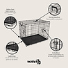 District 70 District 70 CRATE - Metalen Hondenbench - Opvouwbaar - 2-deurs Zwart - Verkrijgbaar in 5 maten District 70 District 70 CRATE - Metalen Hondenbench - Opvouwbaar - 2-deurs Zwart - Verkrijgbaar in 5 maten