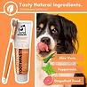 DogsLife DogsLife Dental Kit - Gebitsverzorgingsset voor honden - 100% Natuurlijke tandpasta - Driekoppige tandenborstel - Verbetert de mondhygiëne van je hond DogsLife DogsLife Dental Kit - Gebitsverzorgingsset voor honden - 100% Natuurlijke tandpasta - Driekoppige tandenborstel - Verbetert de mondhygiëne van je hond