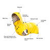 Rukka Pets Rukka Pets Stream Raincoat - Trendy gele hondenregenjas - Opening voor riem of harnas - Afneembare capuchon - In 11 maten Rukka Pets Rukka Pets Stream Raincoat - Trendy gele hondenregenjas - Opening voor riem of harnas - Afneembare capuchon - In 11 maten