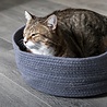 BeOneBreed Pet Cuddler - Knusse ronde mand voor katten en kleine hondjes - Grijs - Diameter 40 cm BeOneBreed Pet Cuddler - Knusse ronde mand voor katten en kleine hondjes - Grijs - Diameter 40 cm