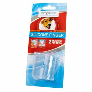 Bogadent Silicone Finger Hond - 2 stuks