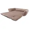 District 70 District 70 NUZZLE - Antislip hondenmand voor op de bank - Donkergrijs, Taupe en Merengue - S/M/L District 70 District 70 NUZZLE - Antislip hondenmand voor op de bank - Donkergrijs, Taupe en Merengue - S/M/L