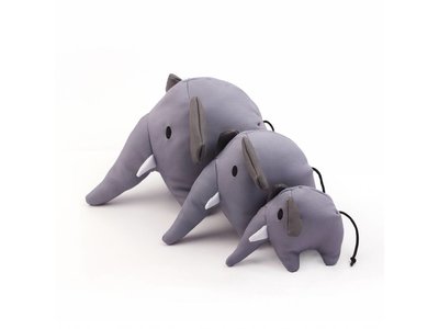 Pluche Speelgoed Olifant voor Honden van gerecycled materiaal - Beco Pets - Duurzaam en Sterk in S/M/L